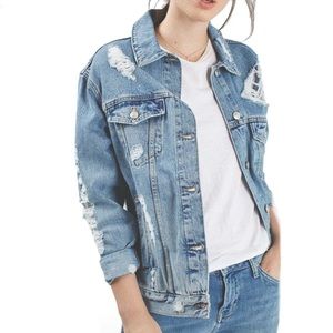 Topshop oversized denim jacket